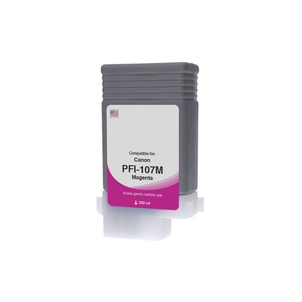 Cig WF Non-OEM New Magenta Wide Format Ink Cartridge for Canon PFI-107 WCPFI107M